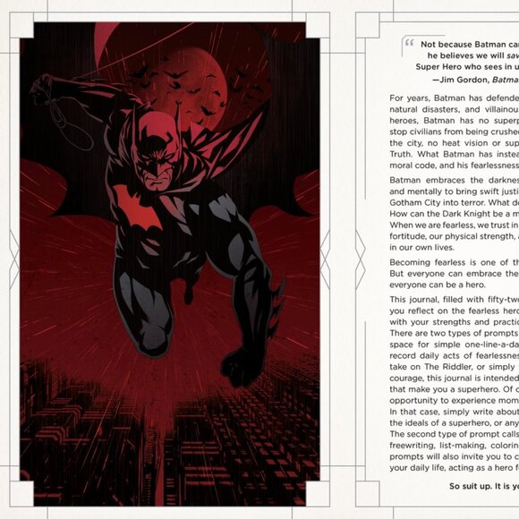 Batman Guided Journal For Embracing Your Inner Superhero with Batman Tiny Book - Picture 3 of 8